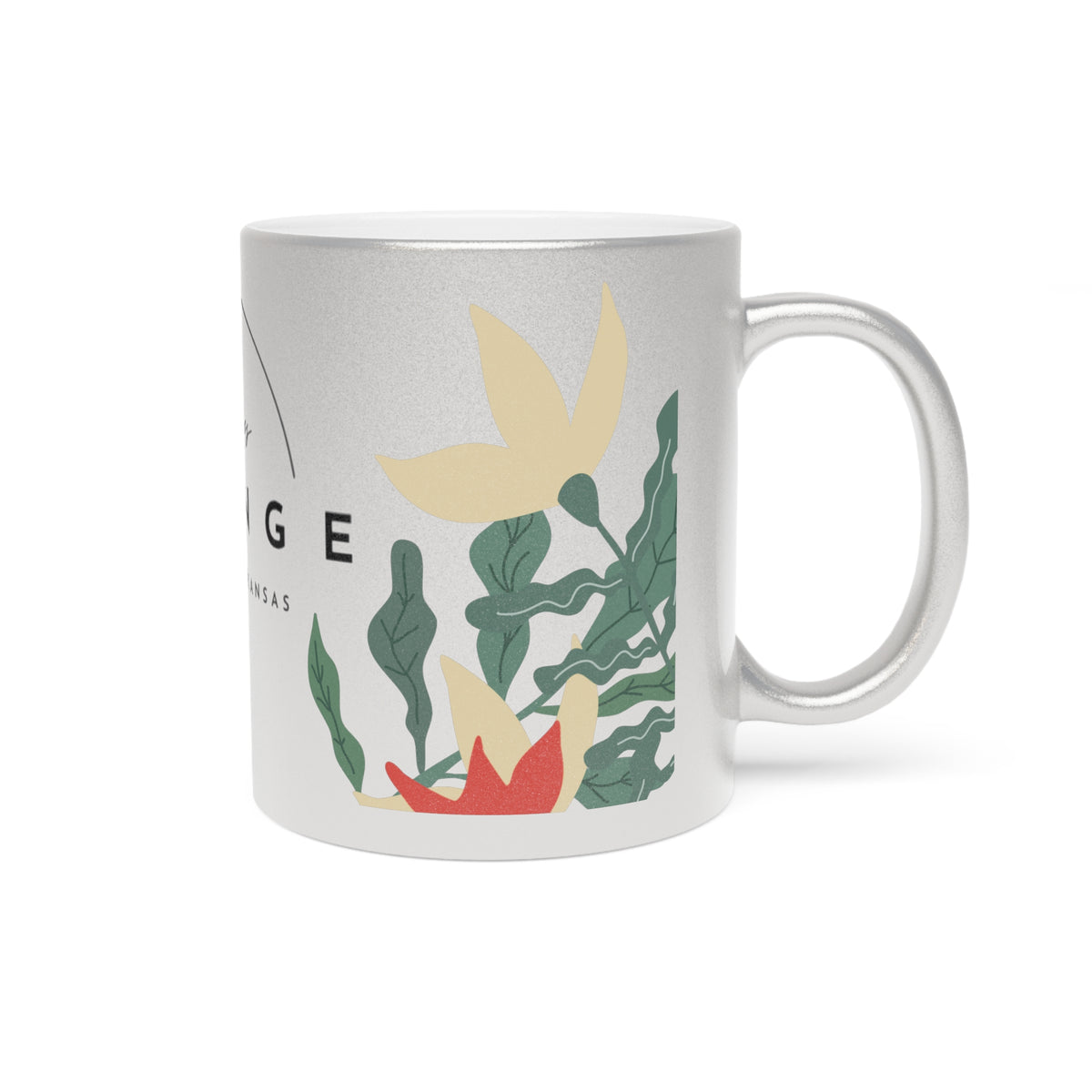 Metallic Silver Mug