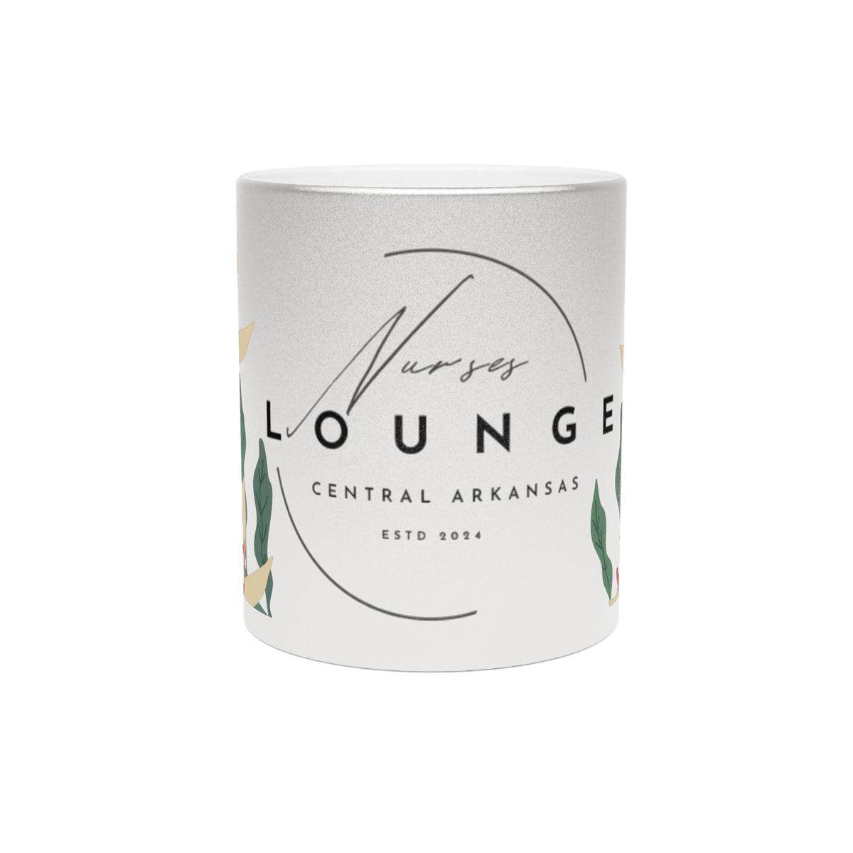 Metallic Silver Mug