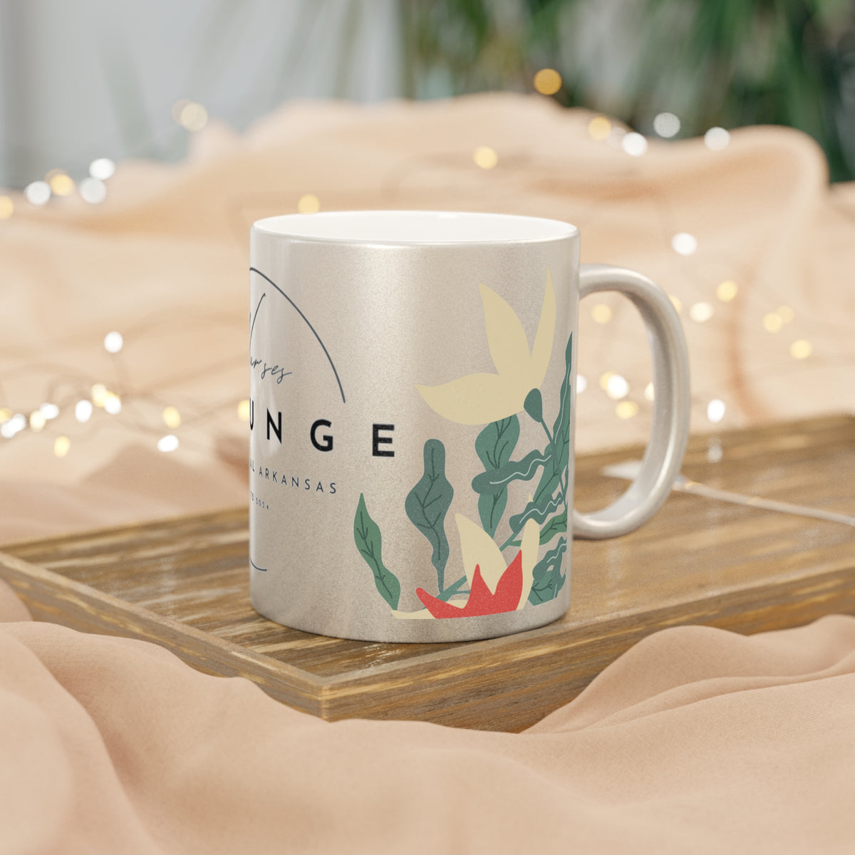 Metallic Silver Mug