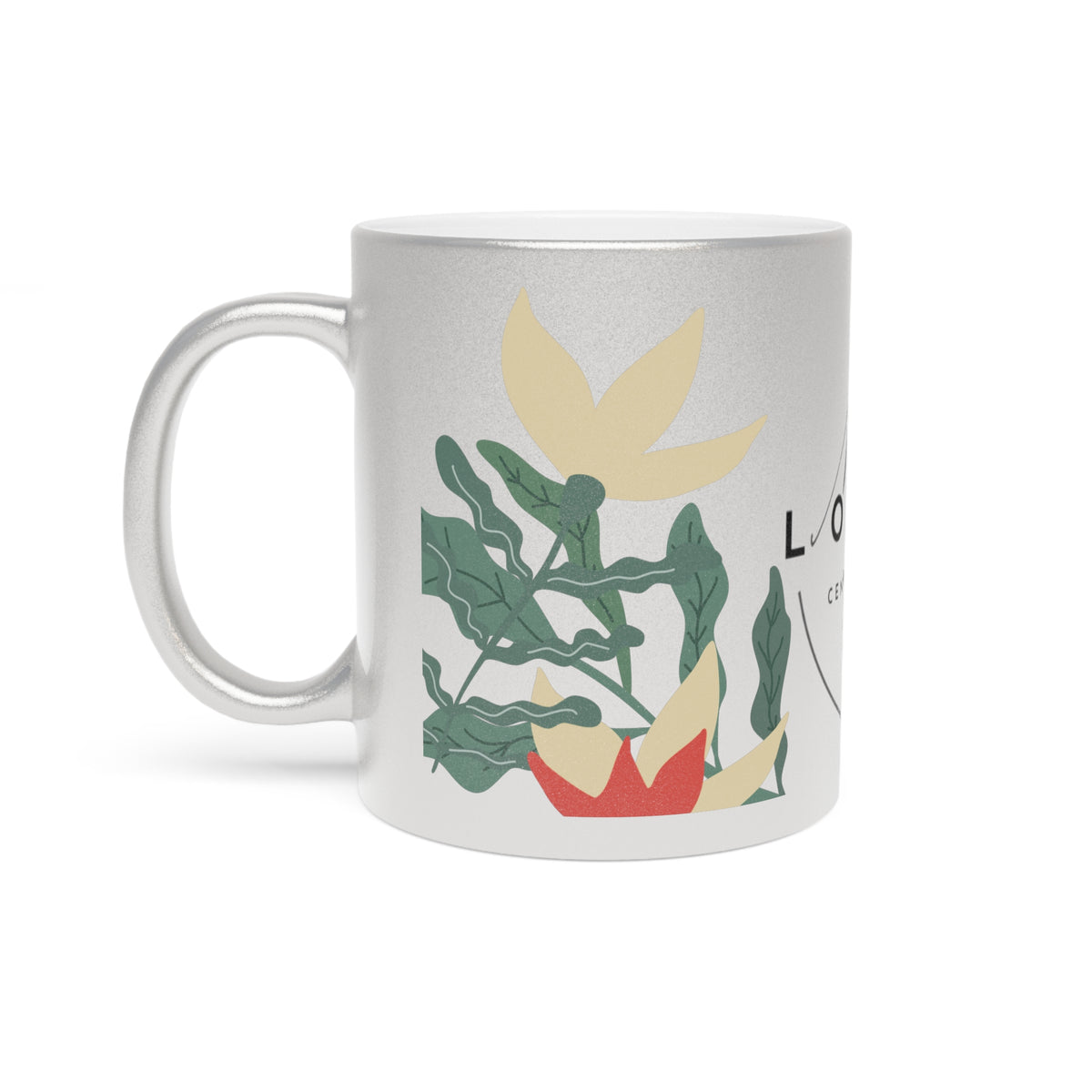 Metallic Silver Mug